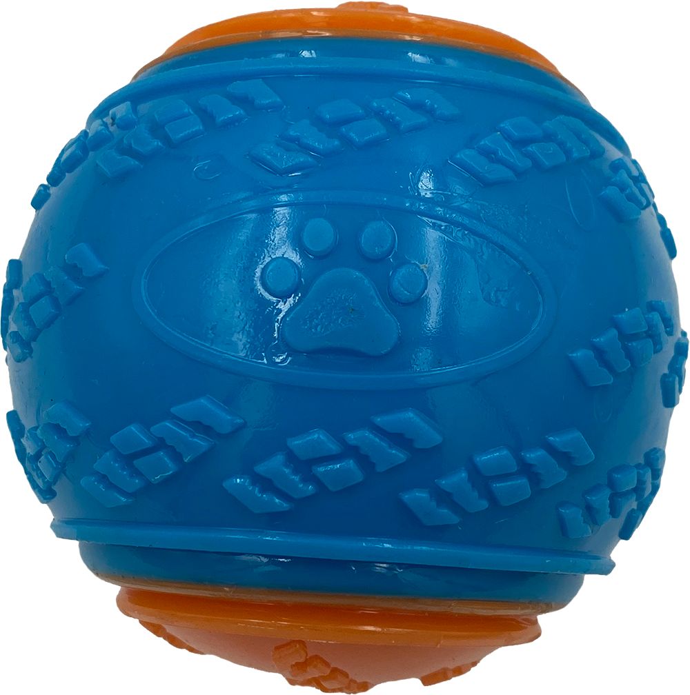 Durable TPR Squeaker Ball - Blue, 2.5"