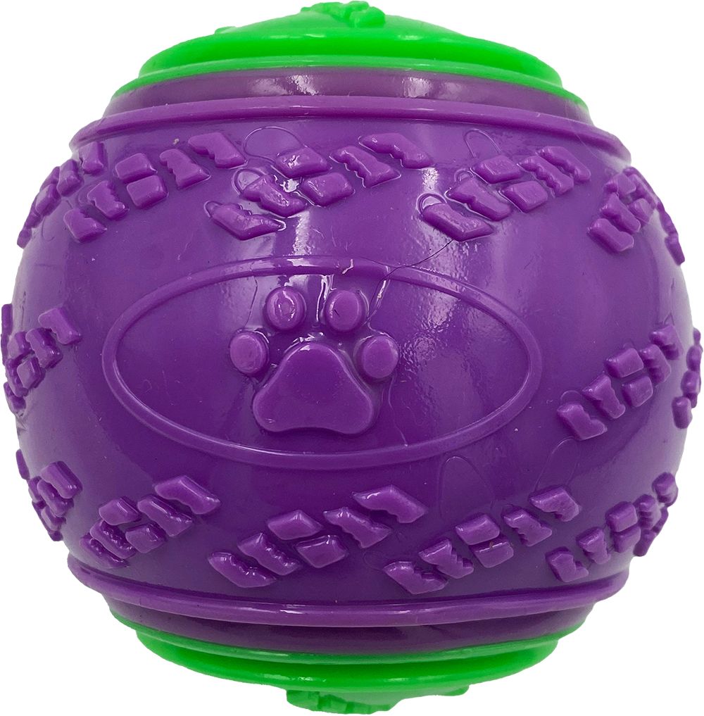 Durable TPR Squeaker Ball - Purple, 2.5"