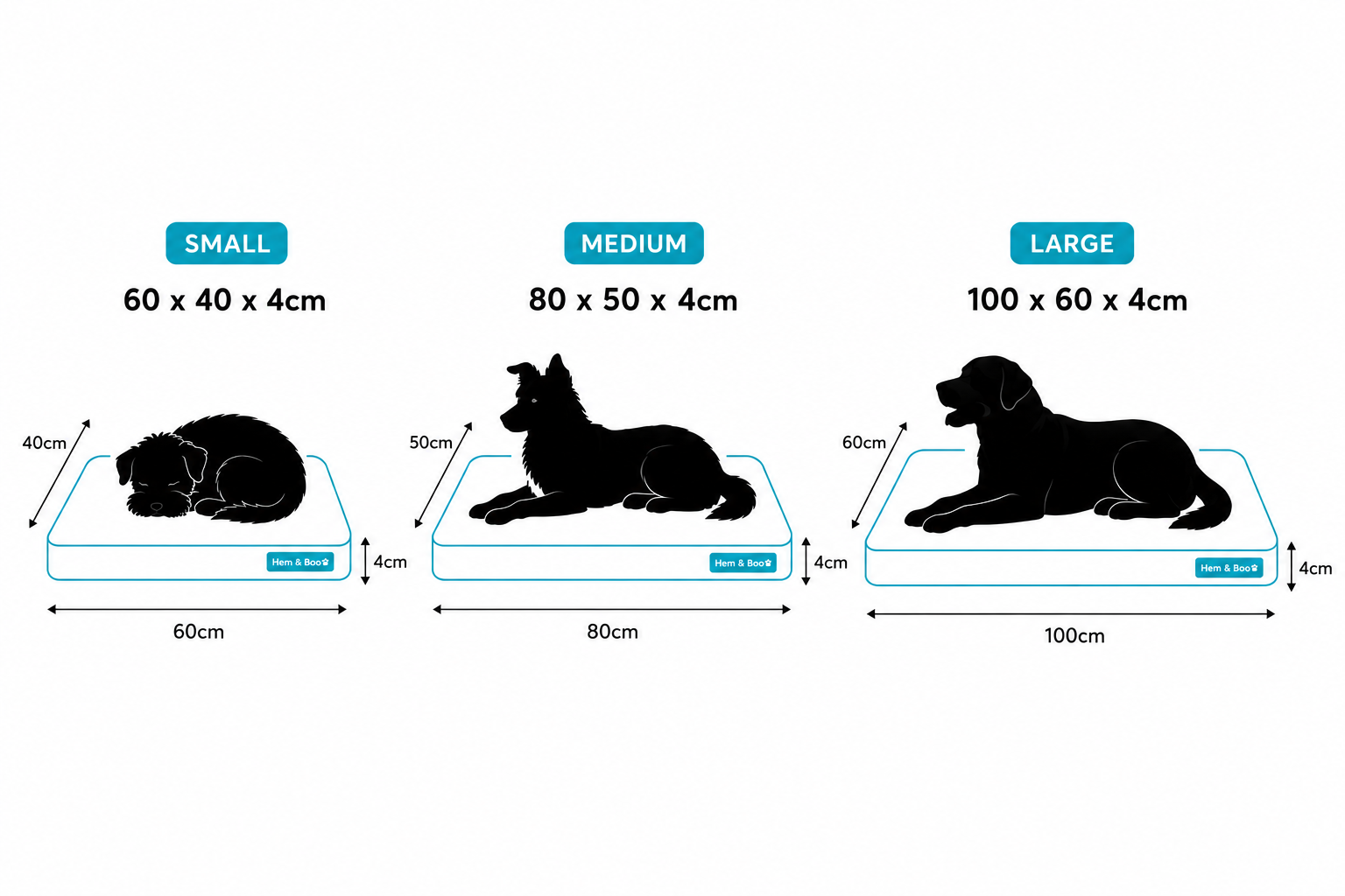 Luxury Dog Cushion Bed | Available in 3 Sizes & 4 Colours - Image 4